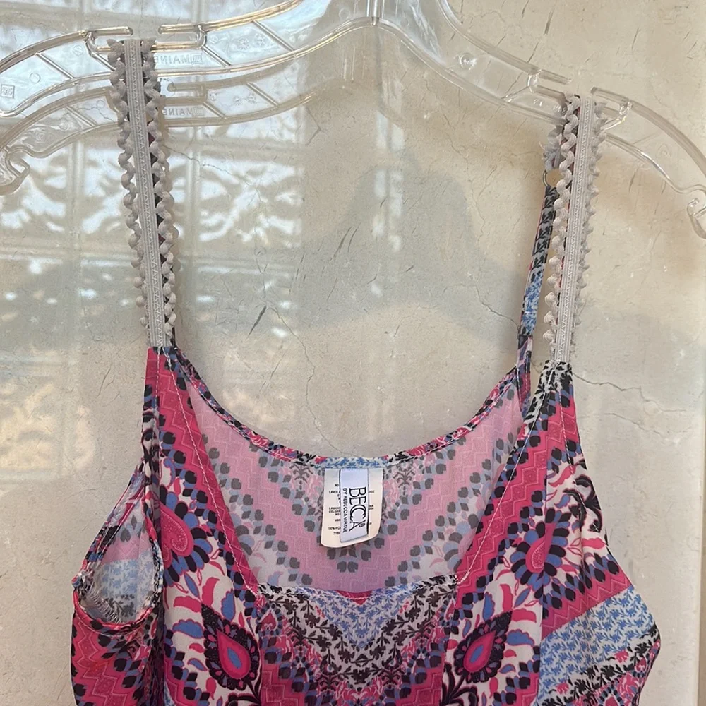 NWOT BECCA COVERUP Boho Chic Relaxed Dress Size S